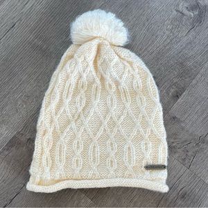 Screamer Snowboarding and Skiing Beanie with Poof